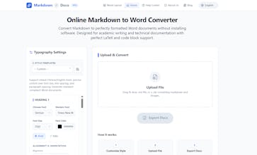 Md2Docx -- Markdown convert to Word gallery image