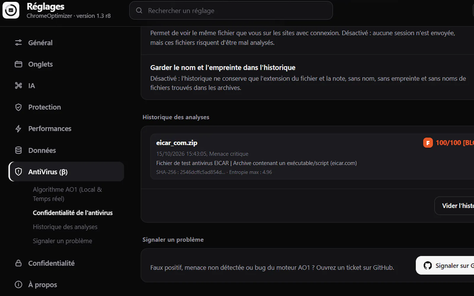ChromeOptimizer screenshot 3