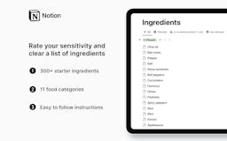 Food Tolerance Tracker for Notion media 2