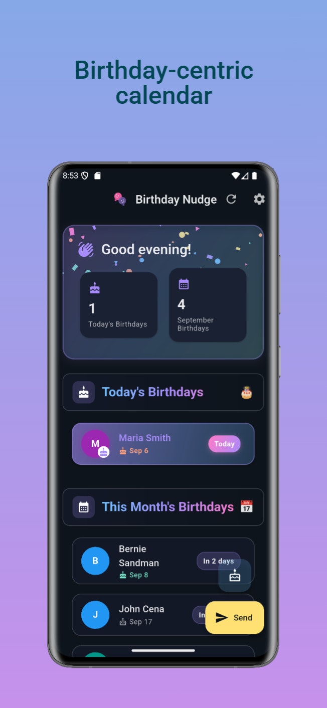 Média Coup de pouce d'anniversaire - Automatiser les messages texte d'anniversaire avec des rappels plus intelligents 3