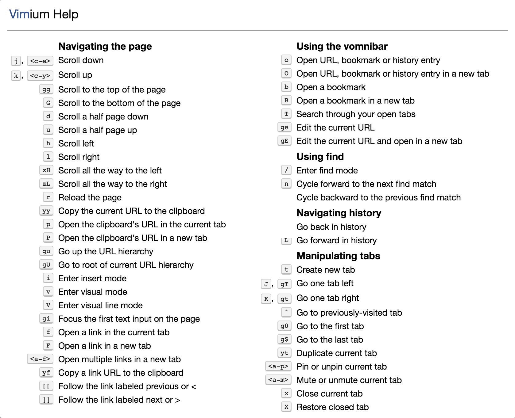 Vimium gallery image