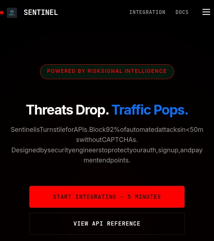 Sentinel  - Product Hunt launch logo and brand identity