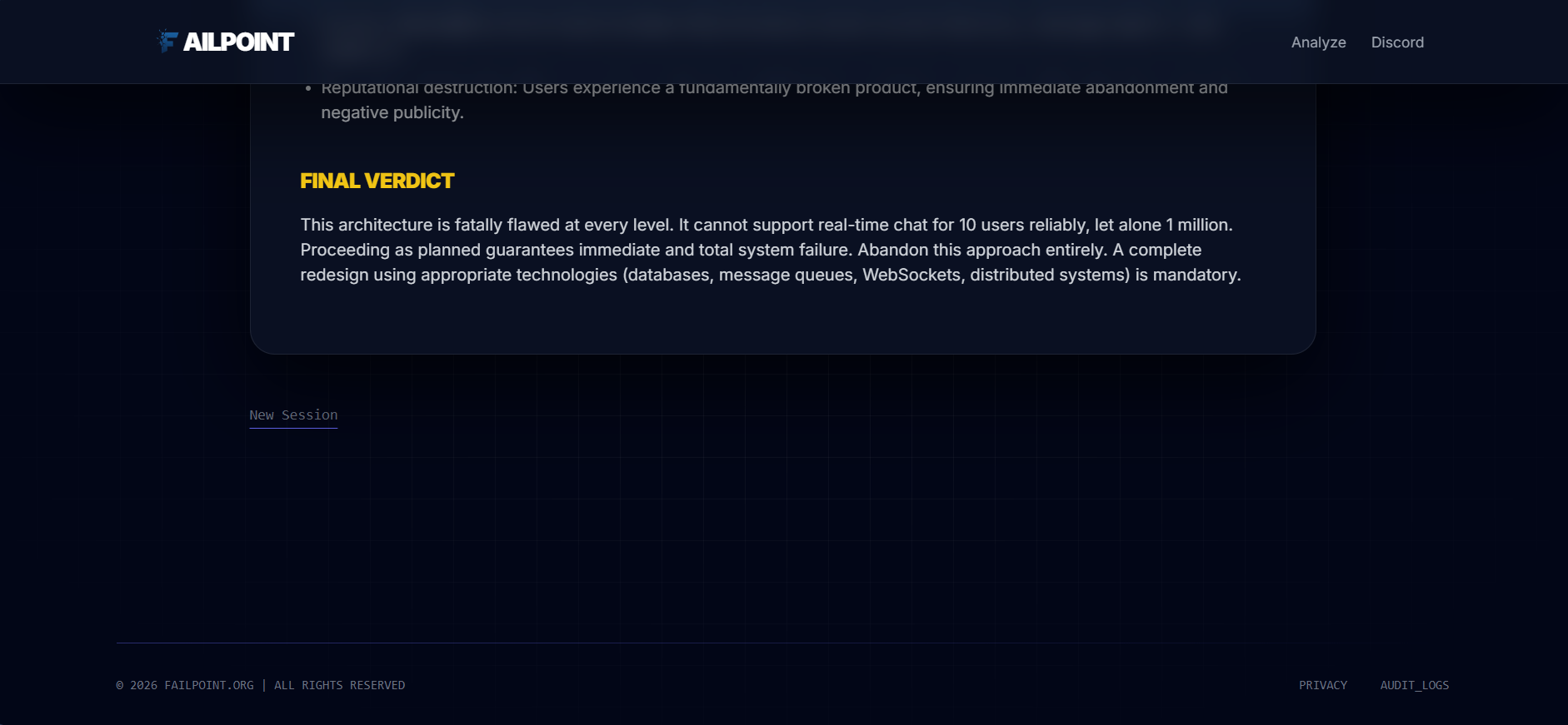 Failpoint gallery image