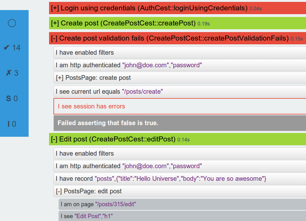 Codeception gallery image