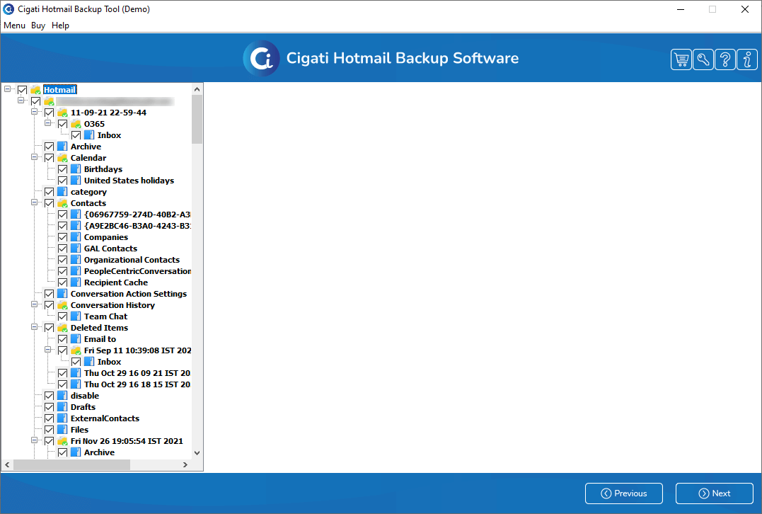 Программное обеспечение для резервного копирования Hotmail - Лучшее программное обеспечение для резервного копирования Hotmail для экспорта электронных писем Hotmail. медиа 2