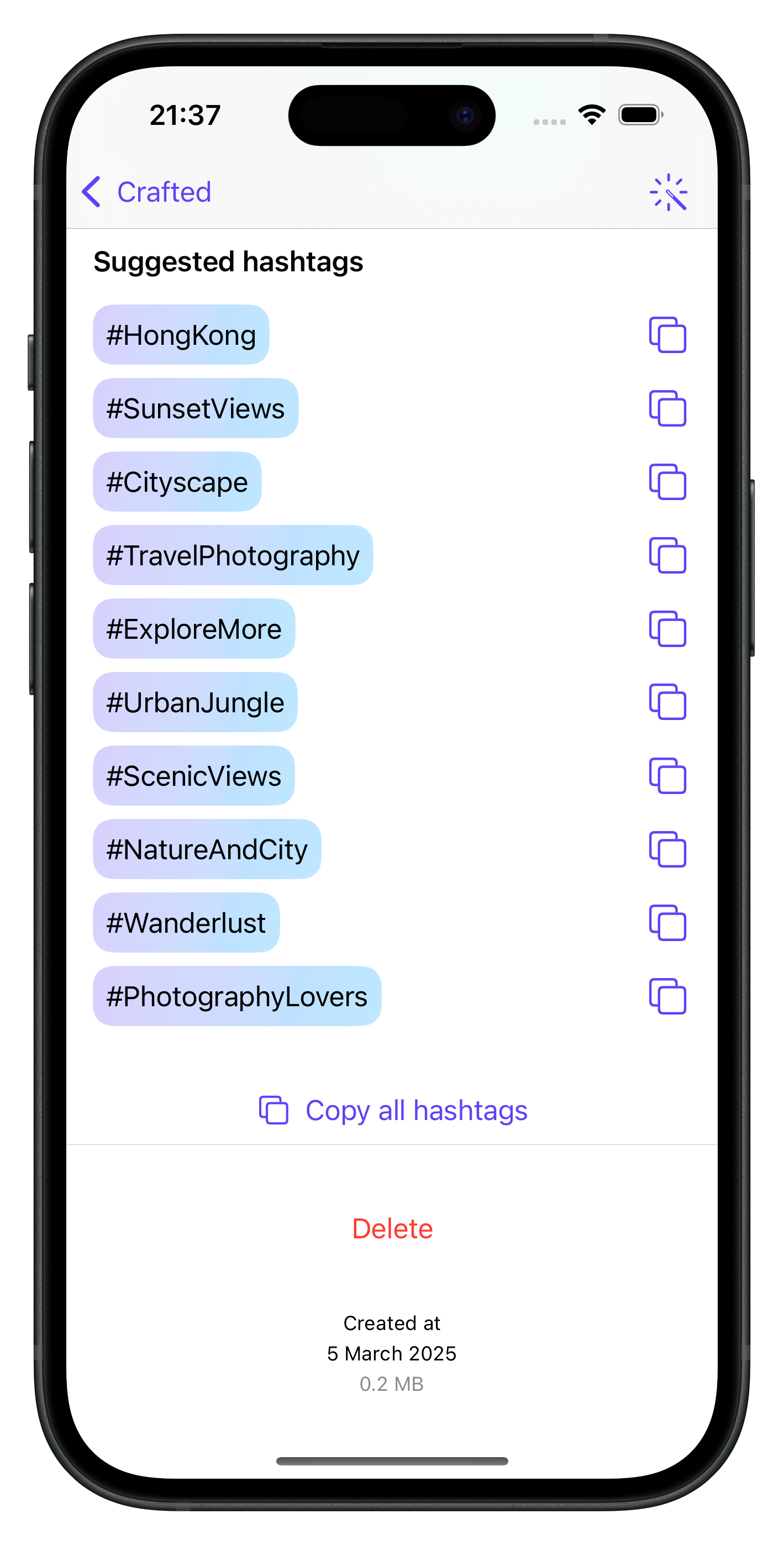 CraftCaption: Get Hashtags and Captions media 3