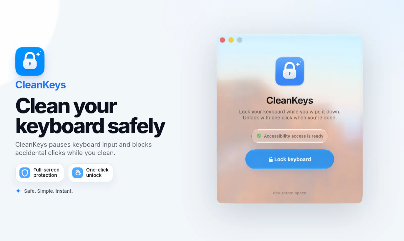 CleanKeys screenshot 2