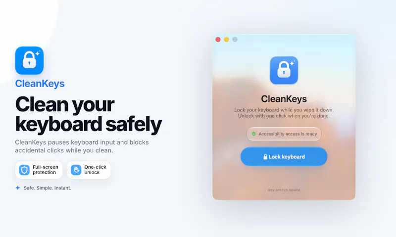 CleanKeys screenshot 2