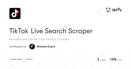 TikTok Live Search Scraper gallery image