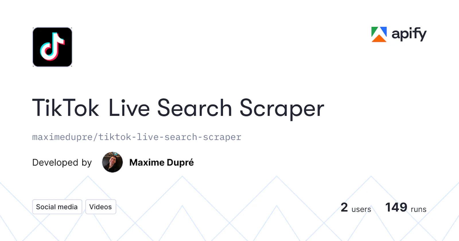 TikTok Live Search Scraper screenshot 1