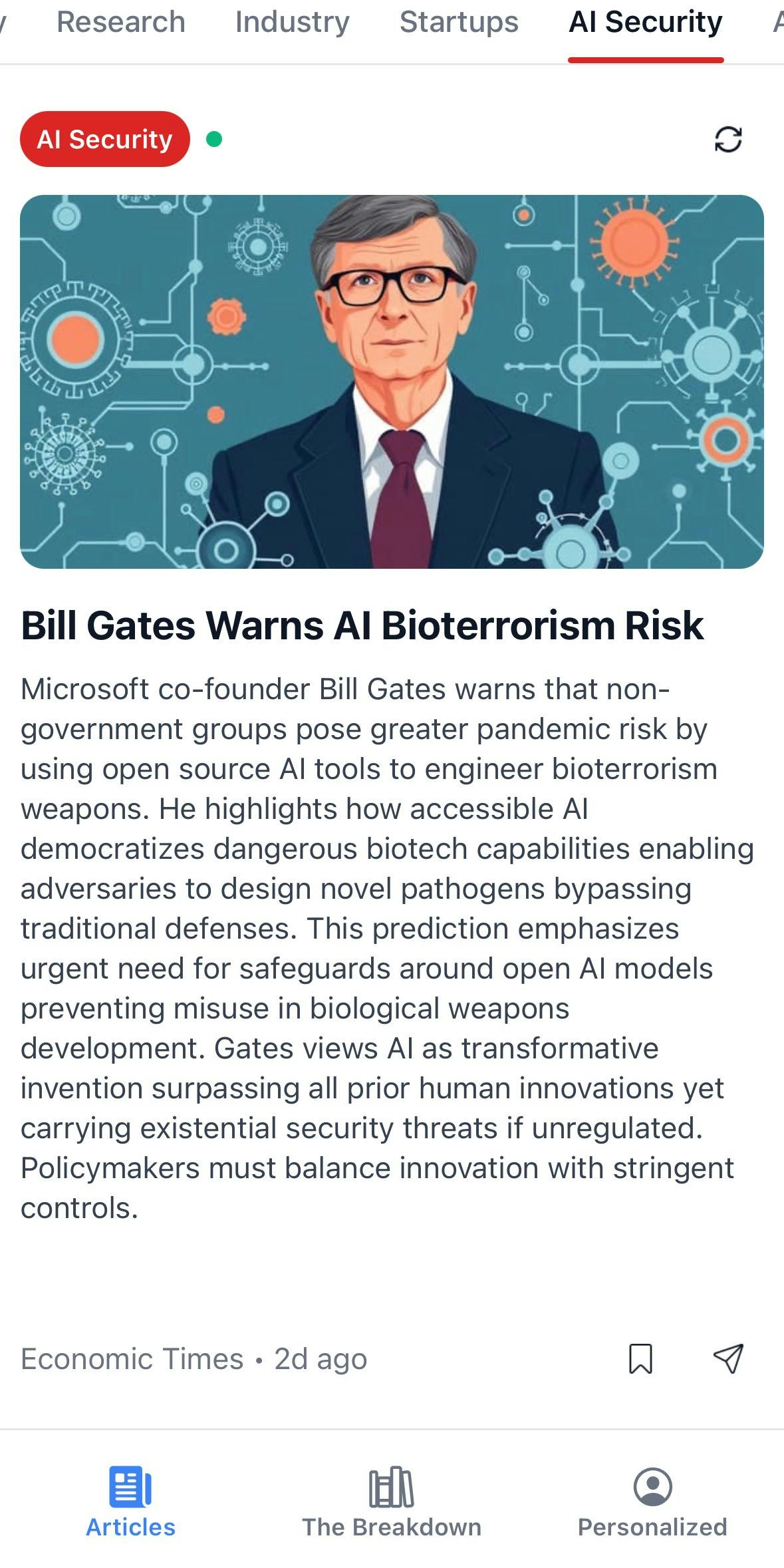 NineT - AI Briefed by AI - Screenshot 2 showing product features and functionality