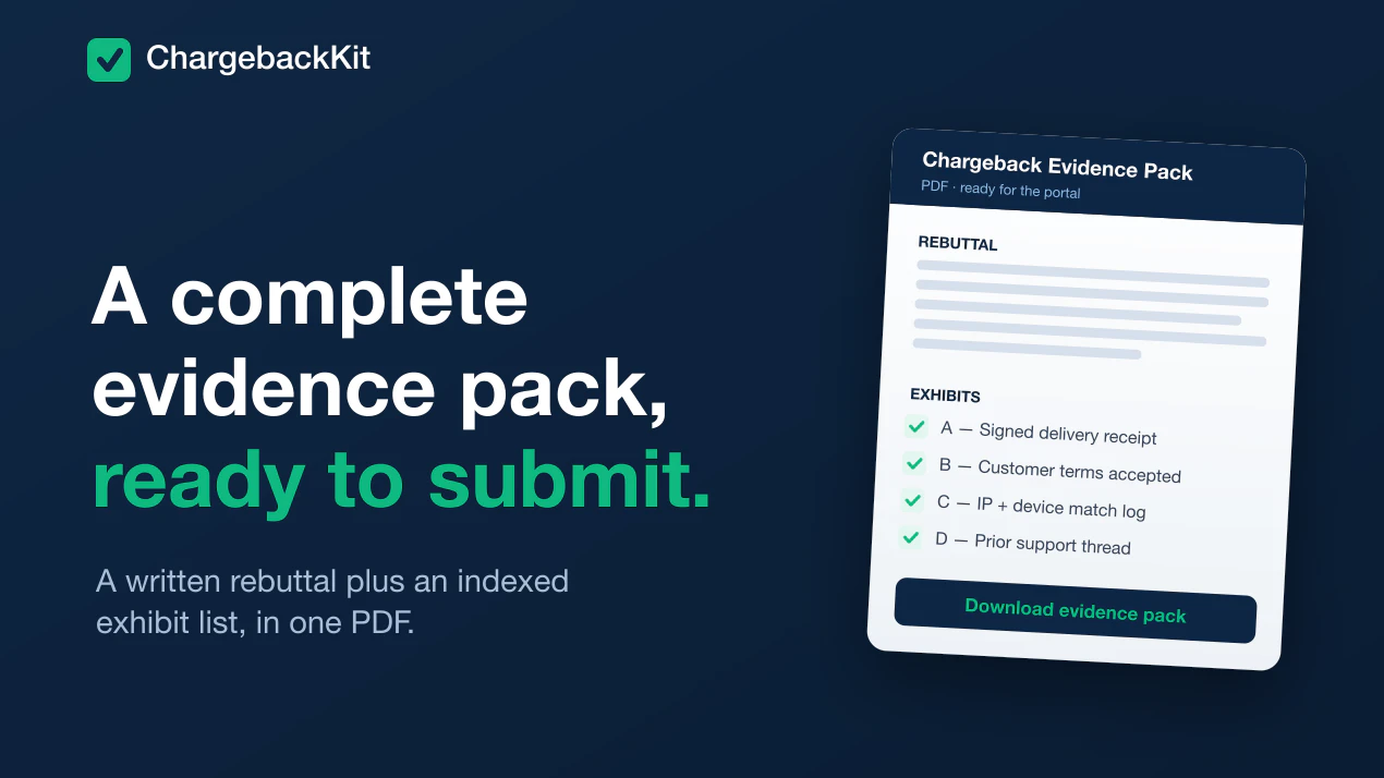 ChargebackKit product