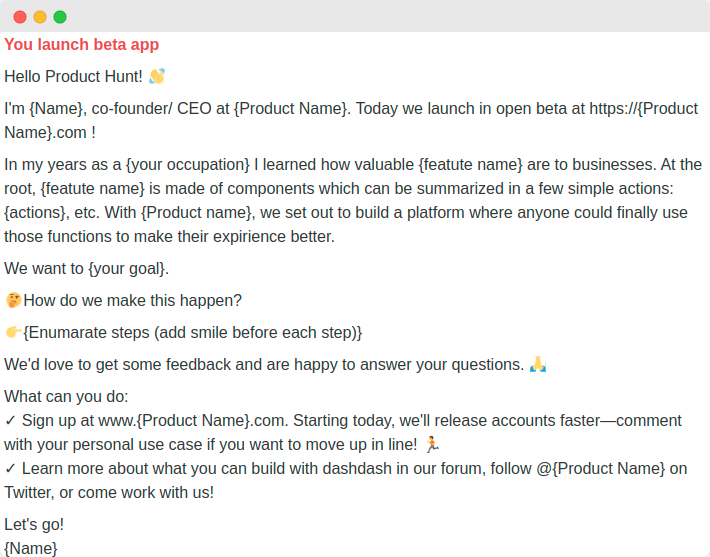 PH Launch Pack - 250+ templates, checklists and tips for Product Hunt launch media 3