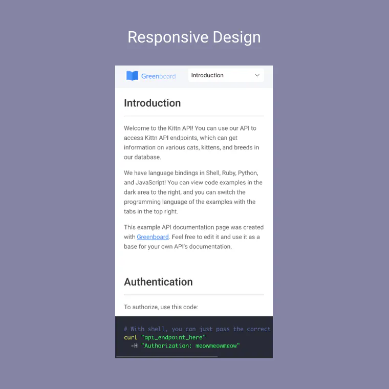 Greenboard: Generate beautiful static api documentation | Product Hunt