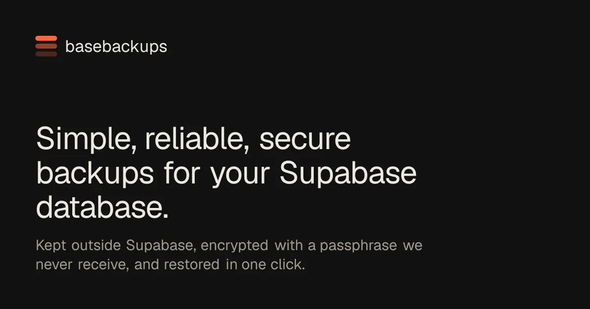 BaseBackups gallery image