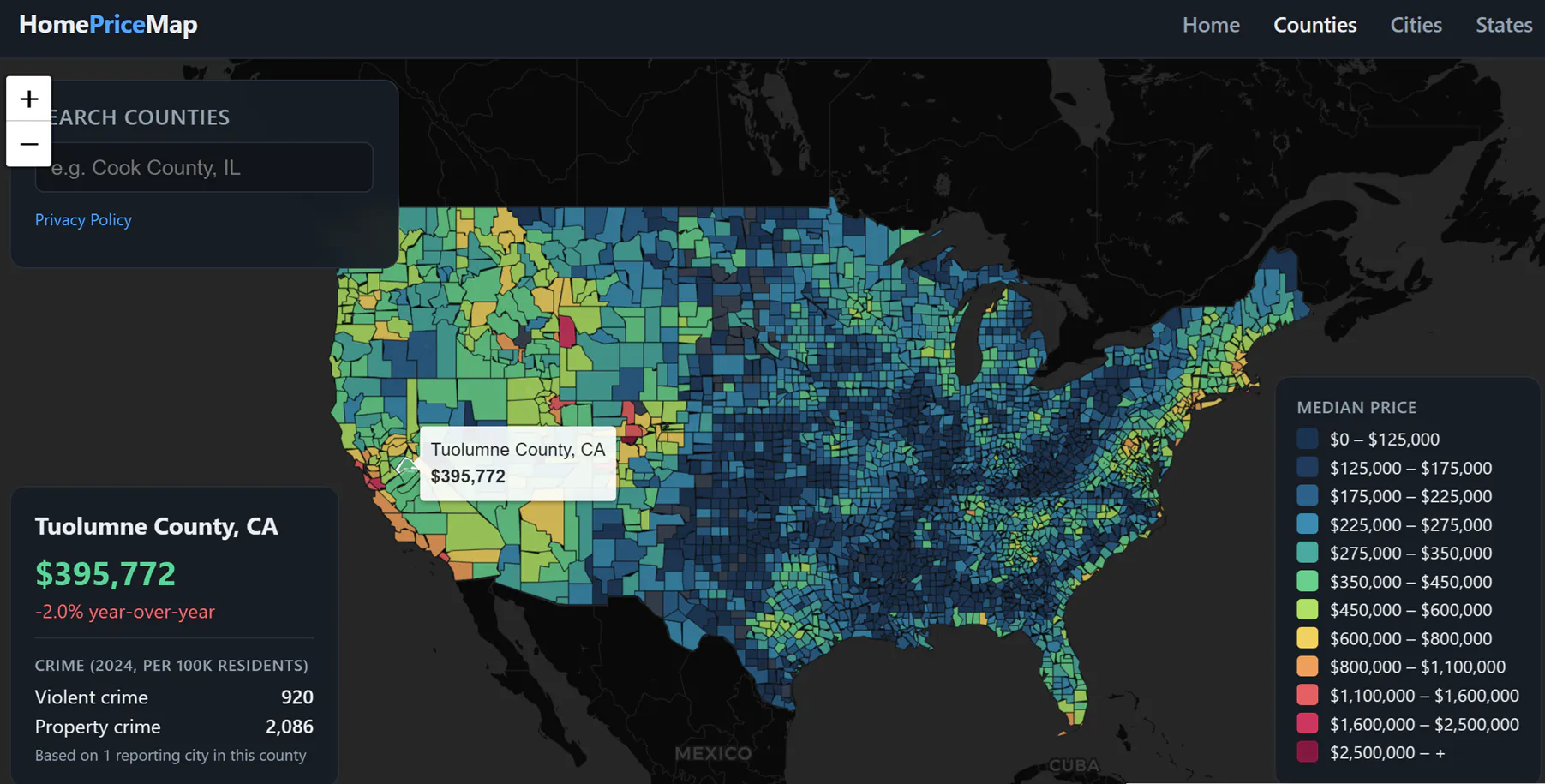 Home Price Map — Median Home Values Maps gallery image