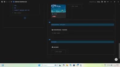 Content creator hub notion template gallery image