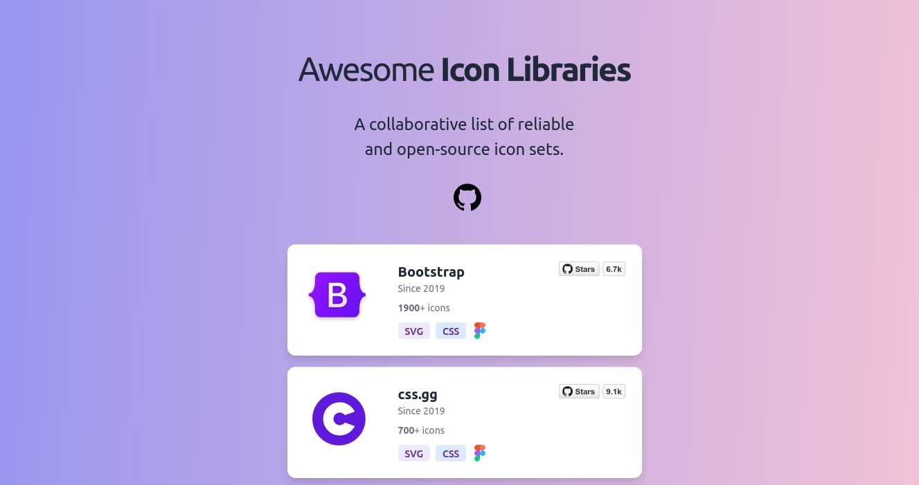 Awesome Icon Libraries gallery image