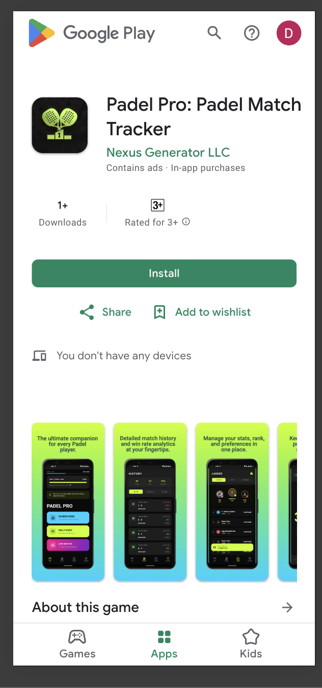 Padel Pro: Padel Match Tracker media 1