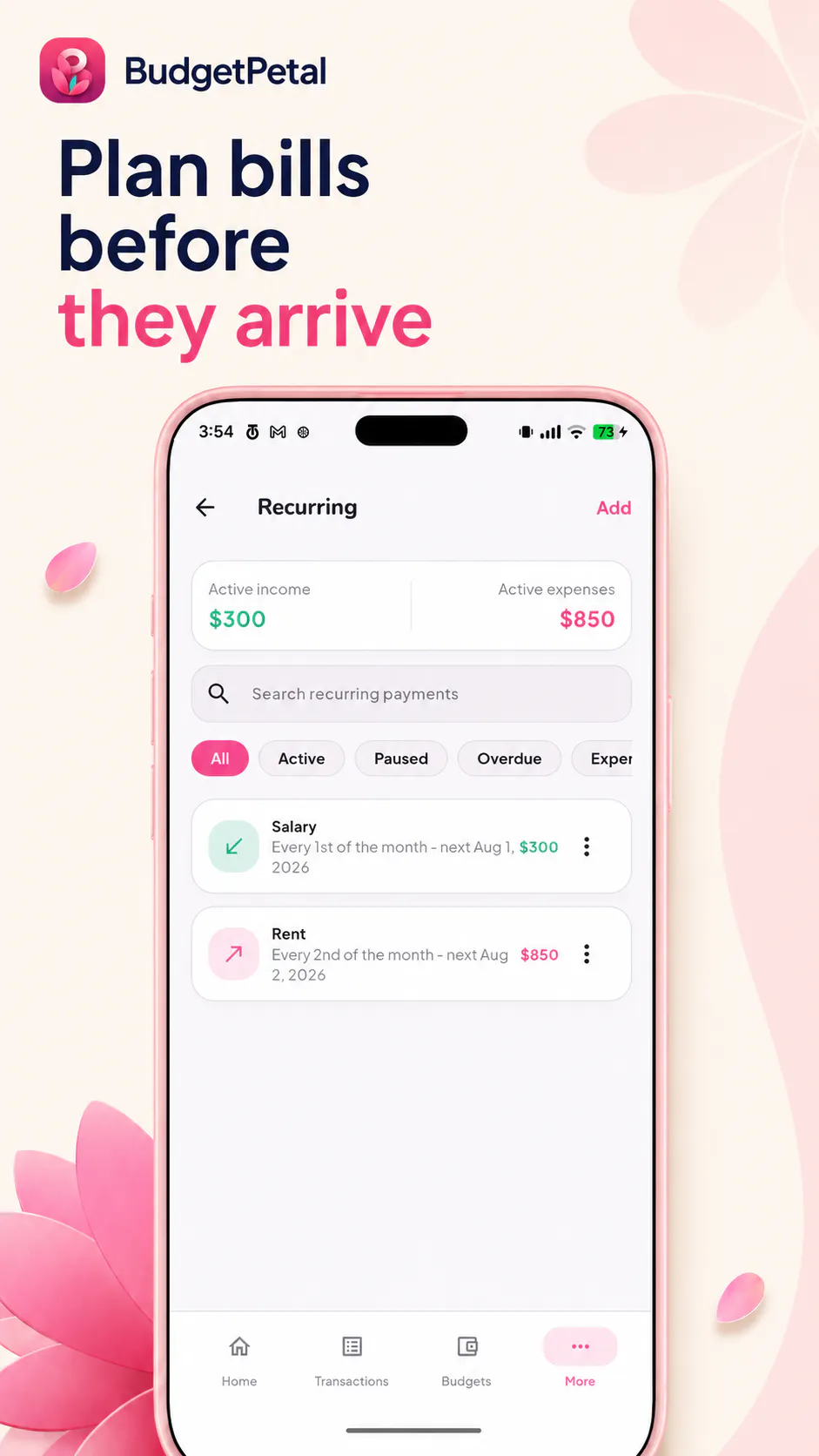 BudgetPetal Expense Tracker gallery image