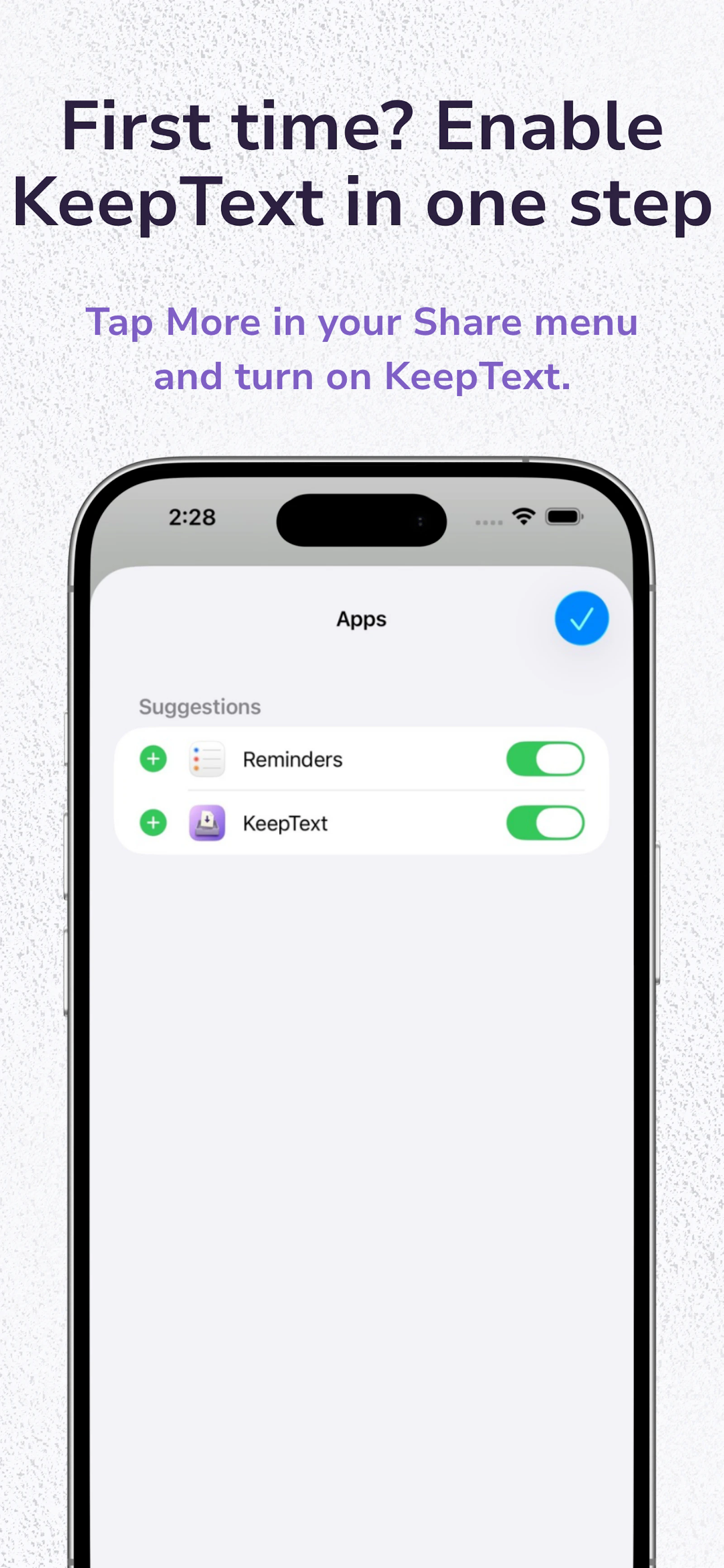 KeepText screenshot 1