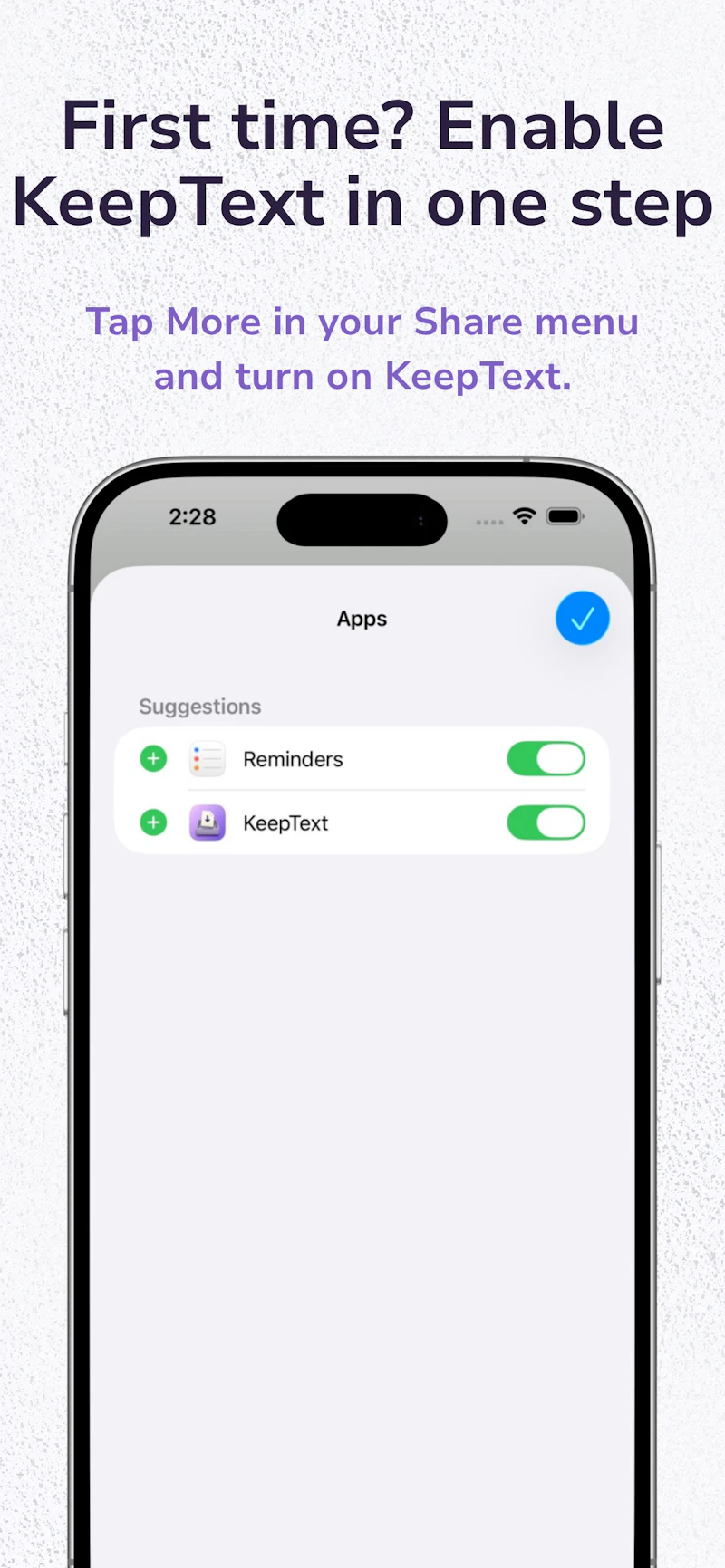 KeepText screenshot 1