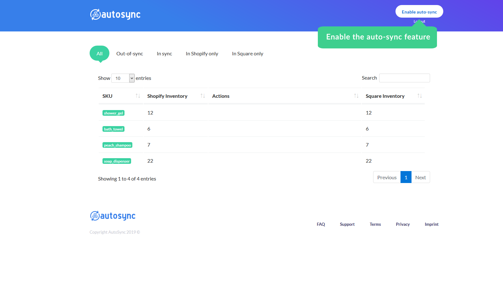 AutoSync for Shopify gallery image