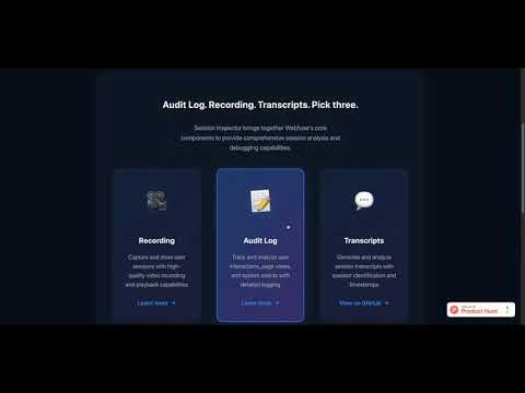 AI Session Inspector for Webfuse gallery image