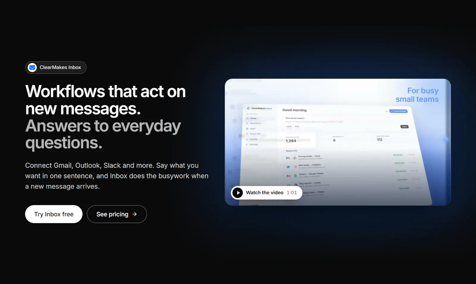 ClearMakes Inbox screenshot 2