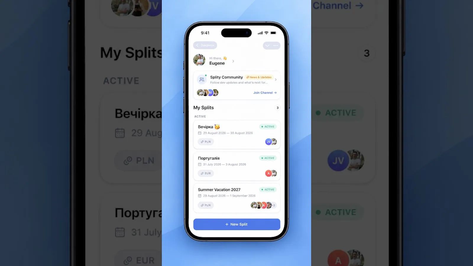 Splity | Expense Tracker screenshot 1 (video preview)