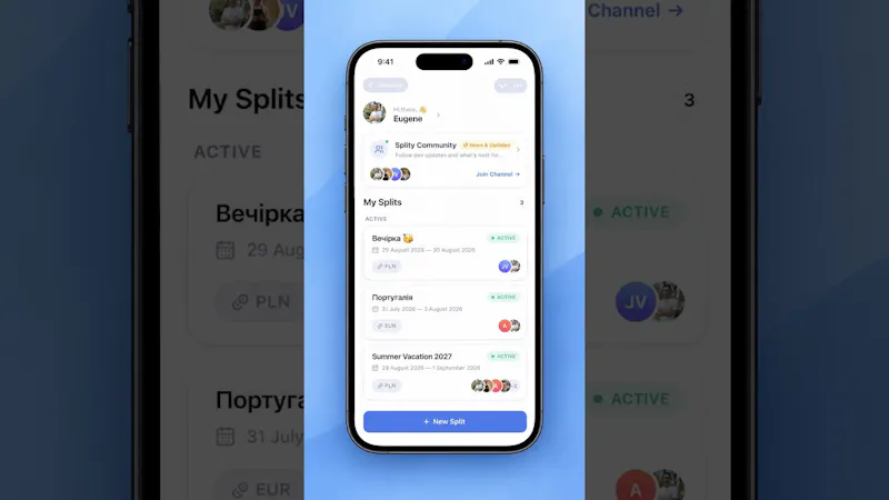 Splity | Expense Tracker screenshot 1 (video preview)
