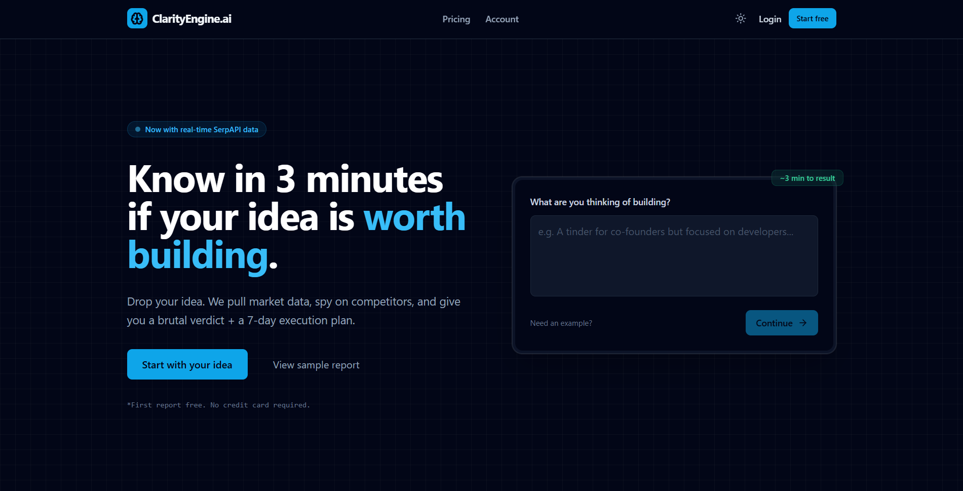 ClarityEngineHQ - Main product screenshot demonstrating key features and user interface