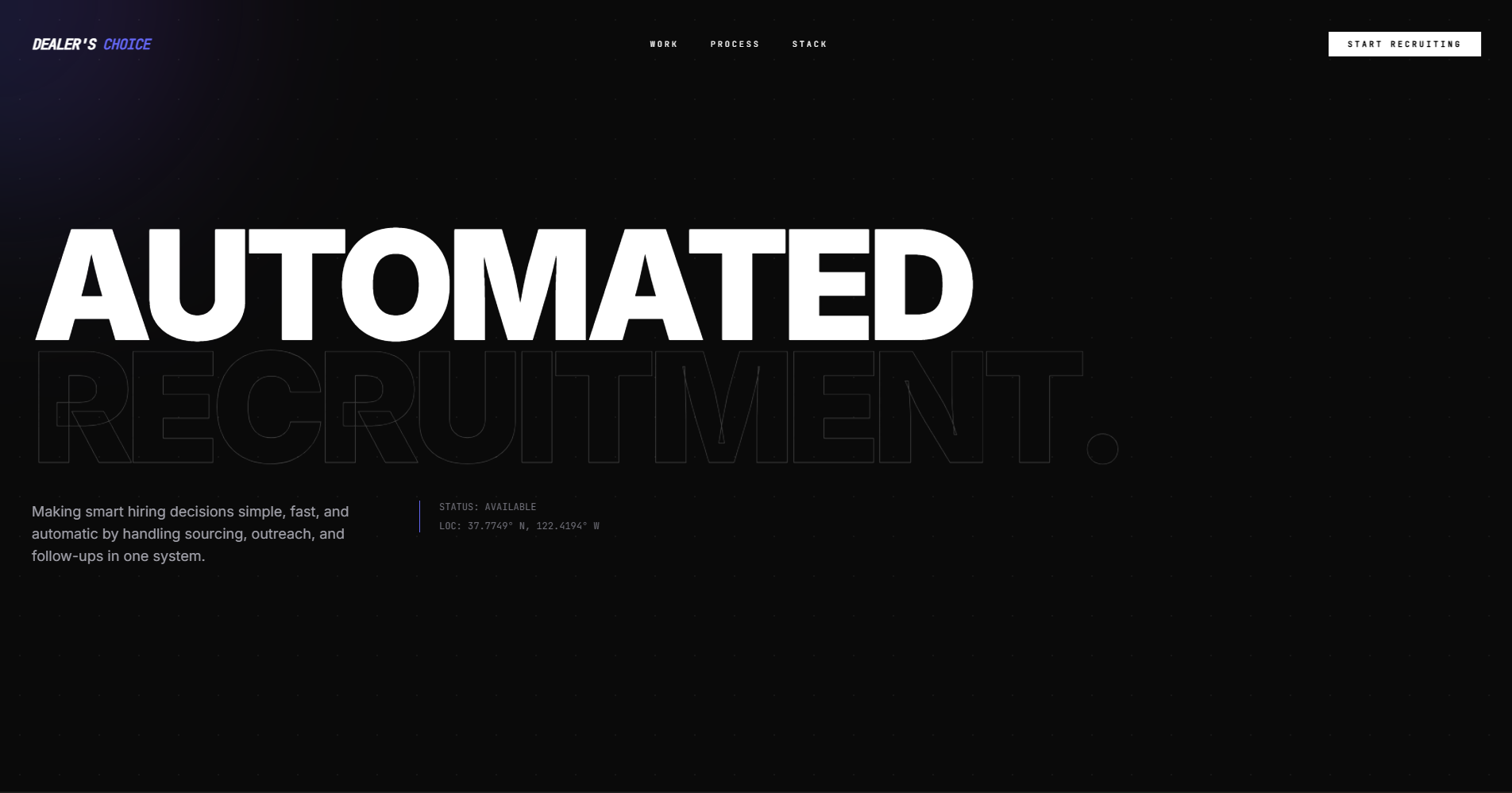 Dealer's Choice - Main product screenshot demonstrating key features and user interface