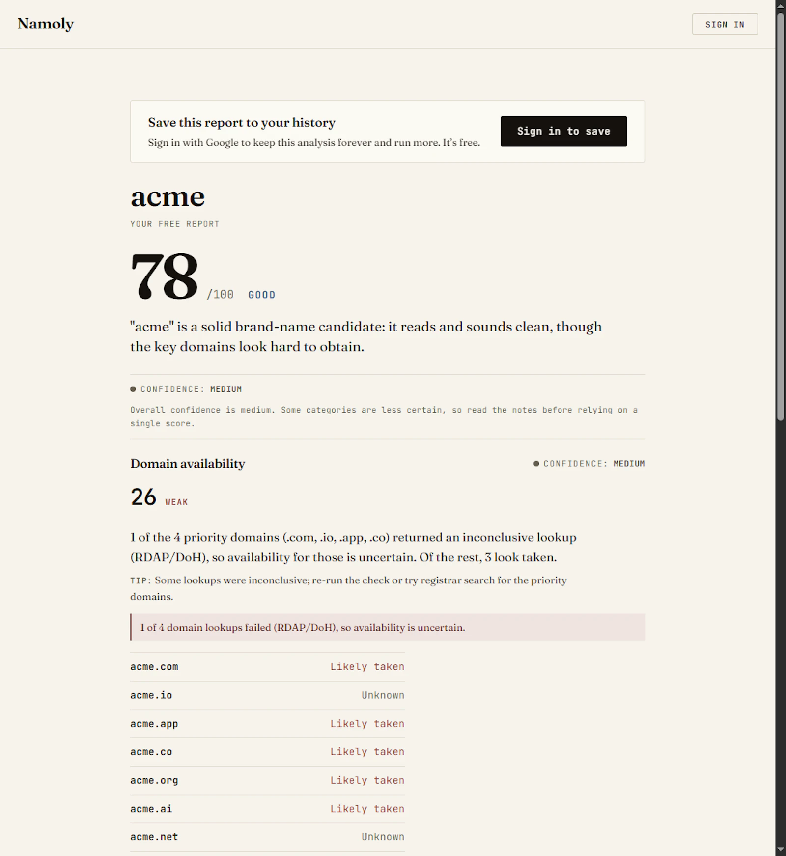 Namoly screenshot 2