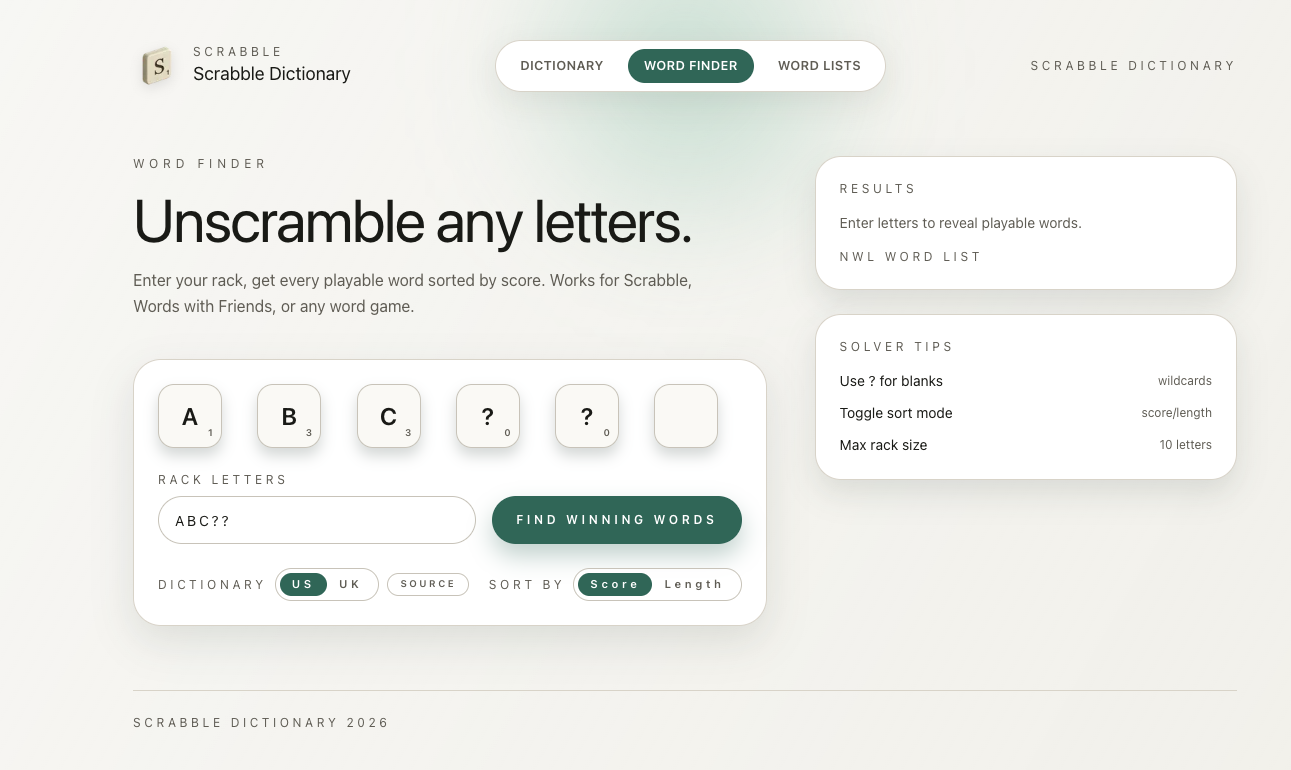 Scrabble Dictionary gallery image