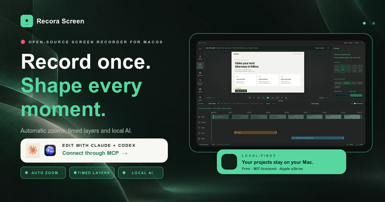   Recora Screen screenshot 1