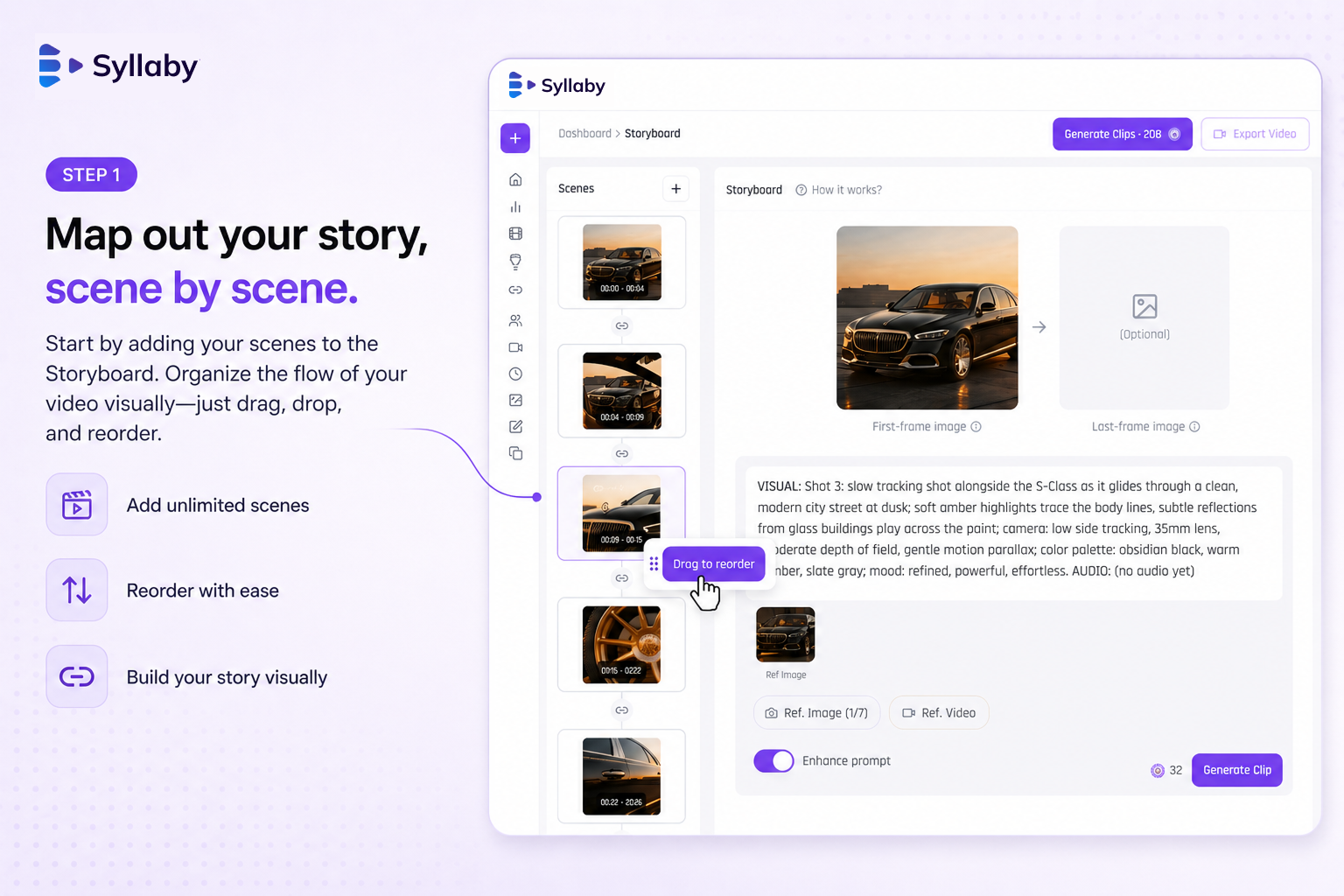 Syllaby's Storyboard gallery image