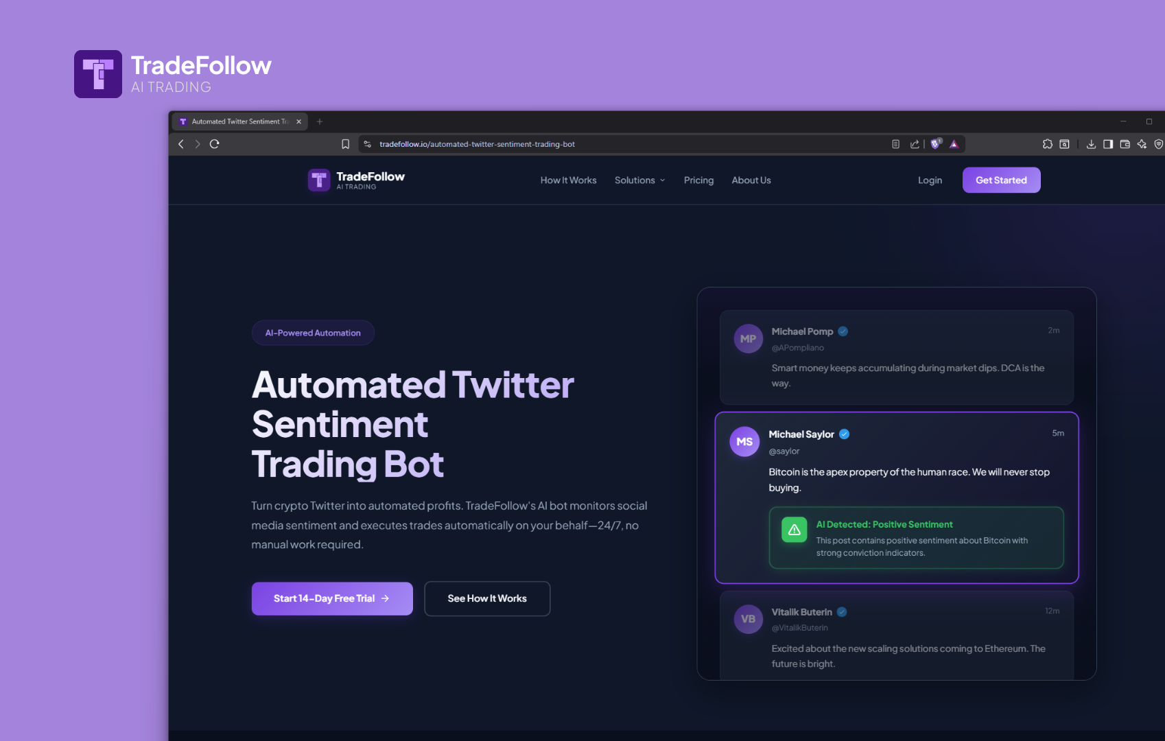 TradeFollow - Screenshot 2 showing product features and functionality