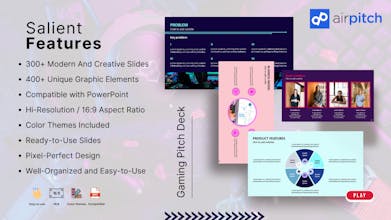 Ultimate Gaming Pitch Deck Template gallery image
