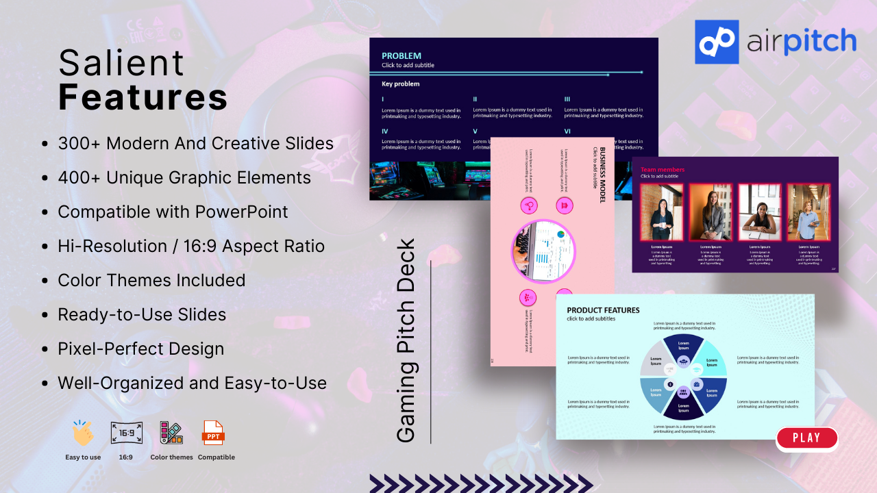 Ultimate Gaming Pitch Deck Template media 2