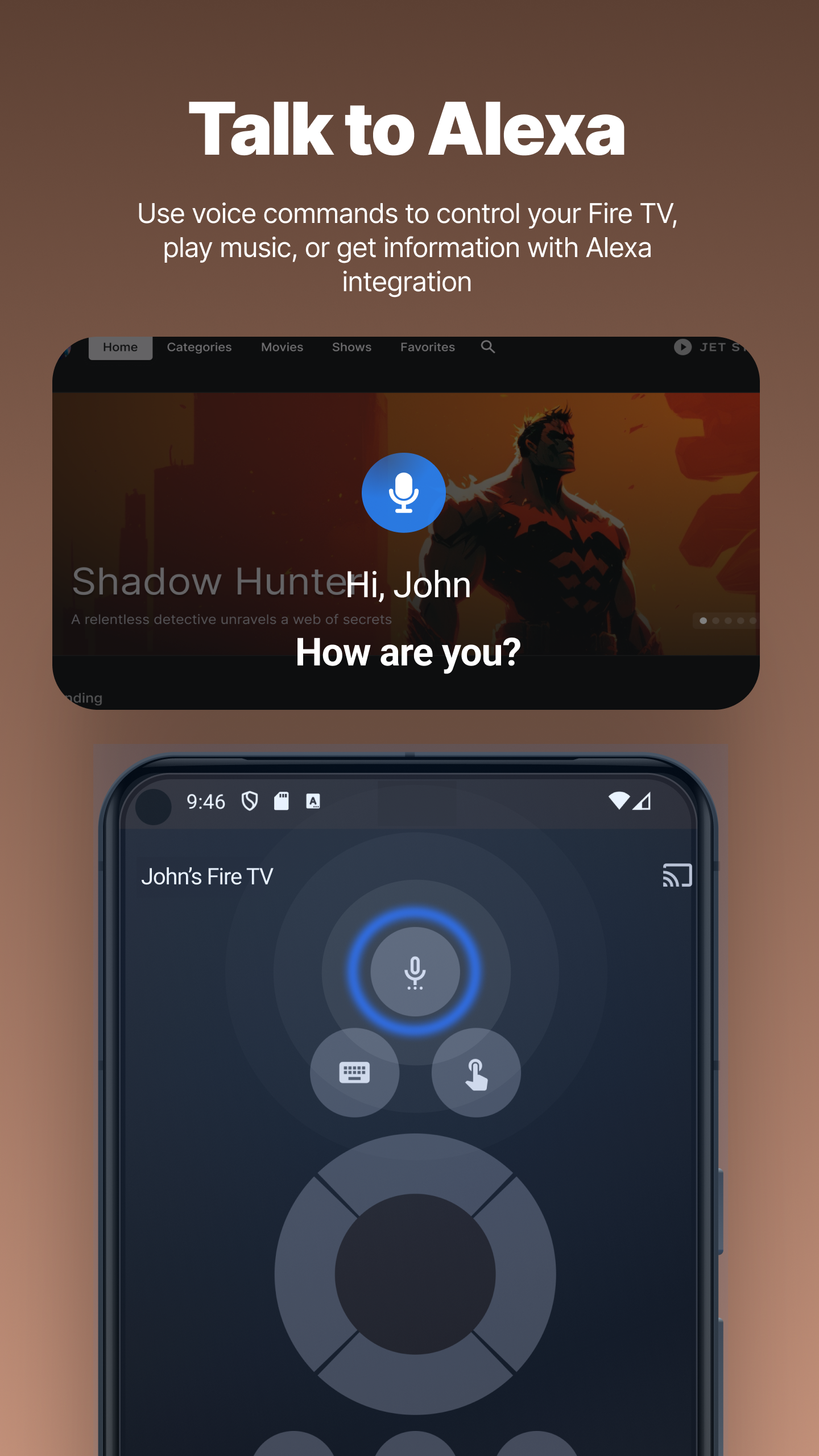 Média Éloigné pour le téléviseur de feu, FireStick - Contrôlez votre Fire TV via l'application inspirée de la conception de matériaux 3