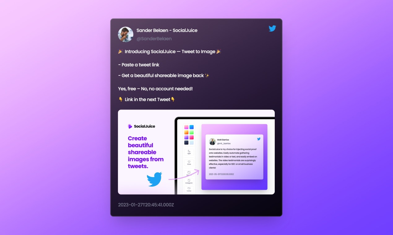 Tweet to Image by SocialJuice media 5