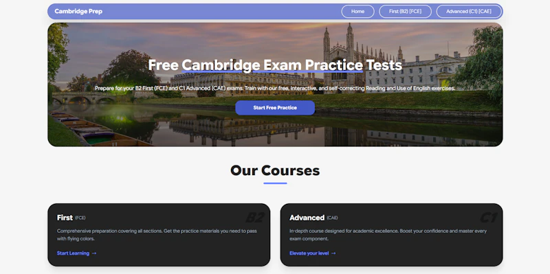 Cambridge Prep screenshot 1