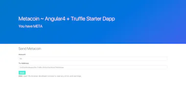 Angular4 + Truffle ~ Smart contracts on Ethereum blockchains gallery image
