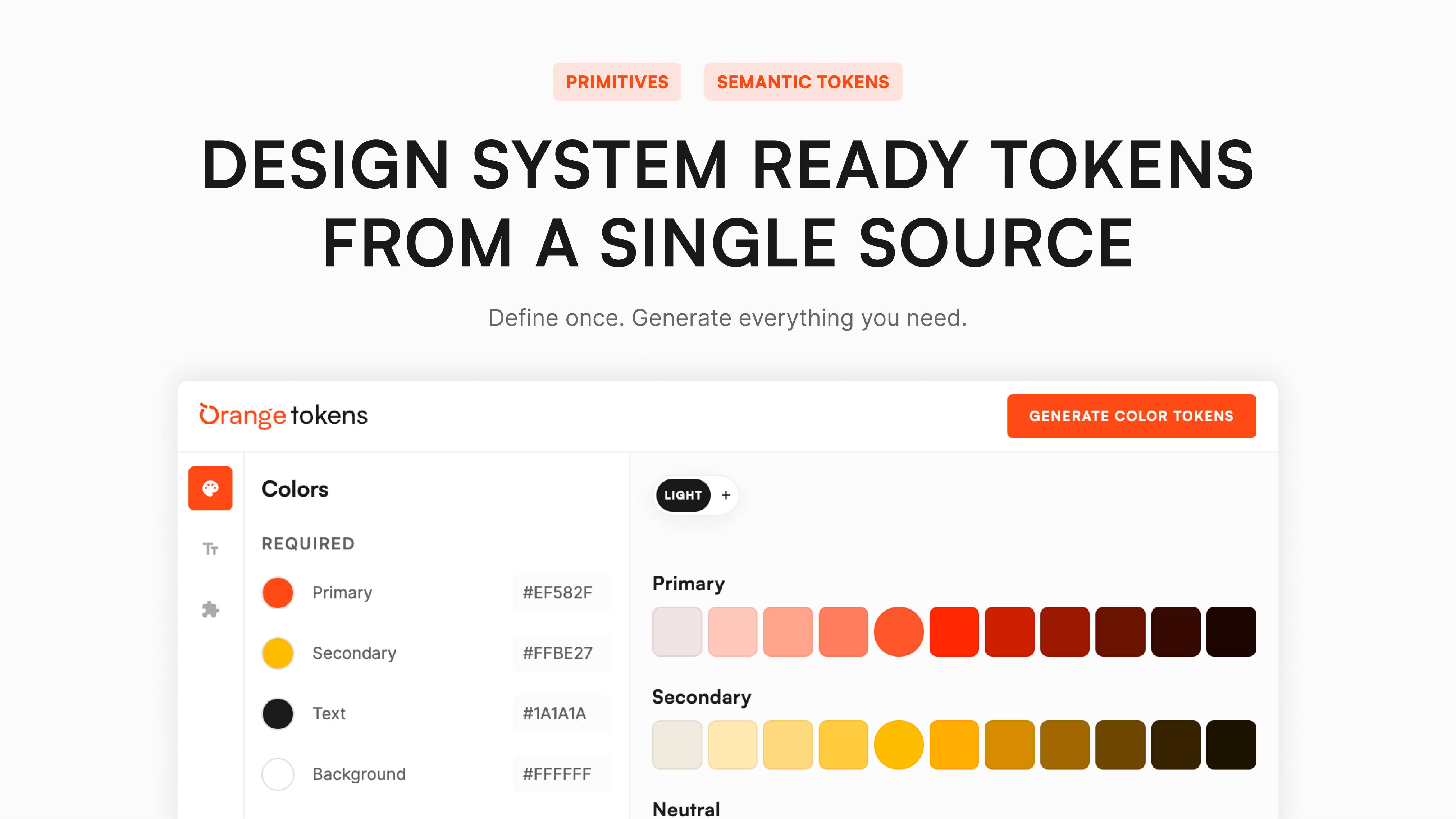 Orange Tokens: Plugin for Design Systems - Screenshot 2 showing product features and functionality