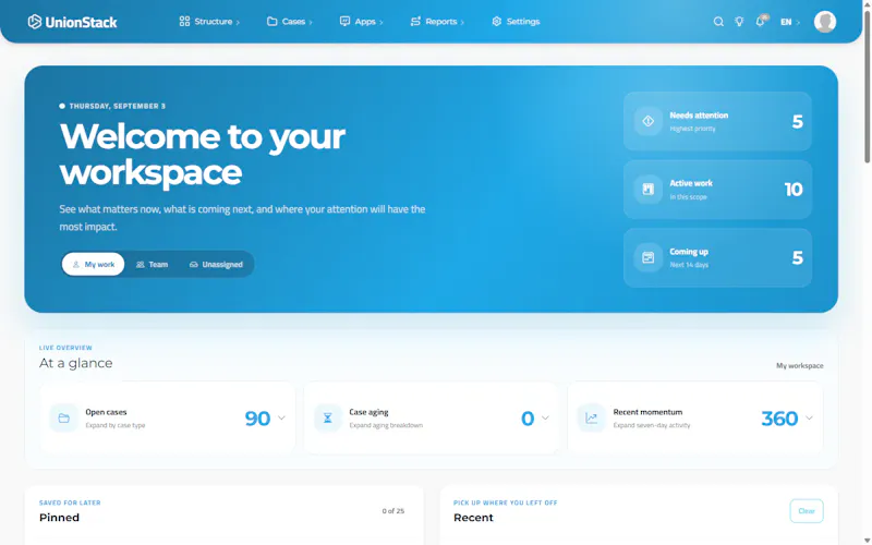 UnionStack screenshot 1