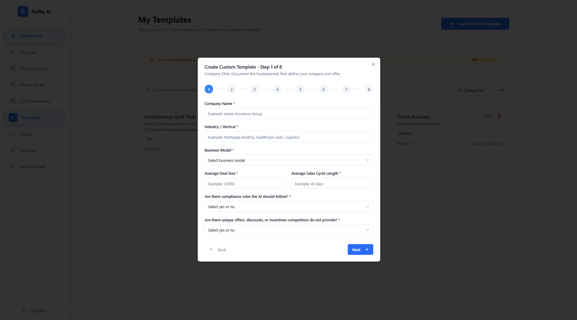 Kolby AI - Screenshot 4 showing product features and functionality