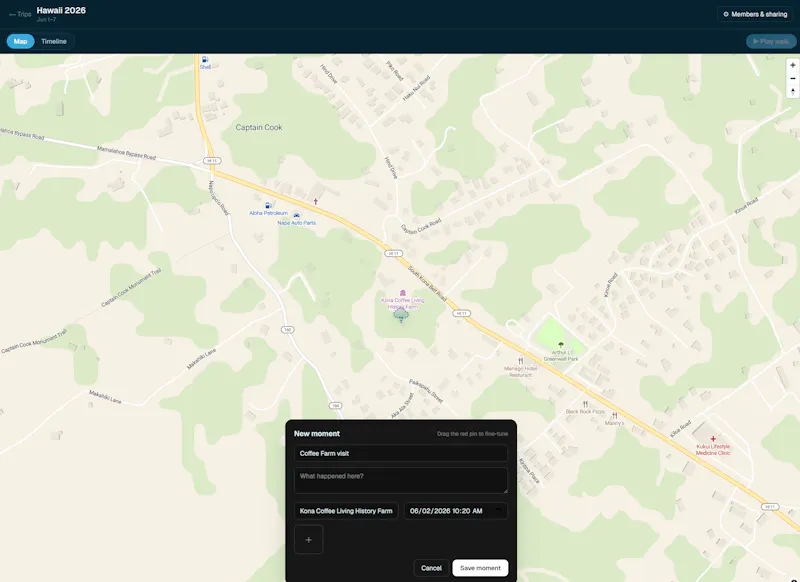 Treasure Box — Travel Memory Map screenshot 3