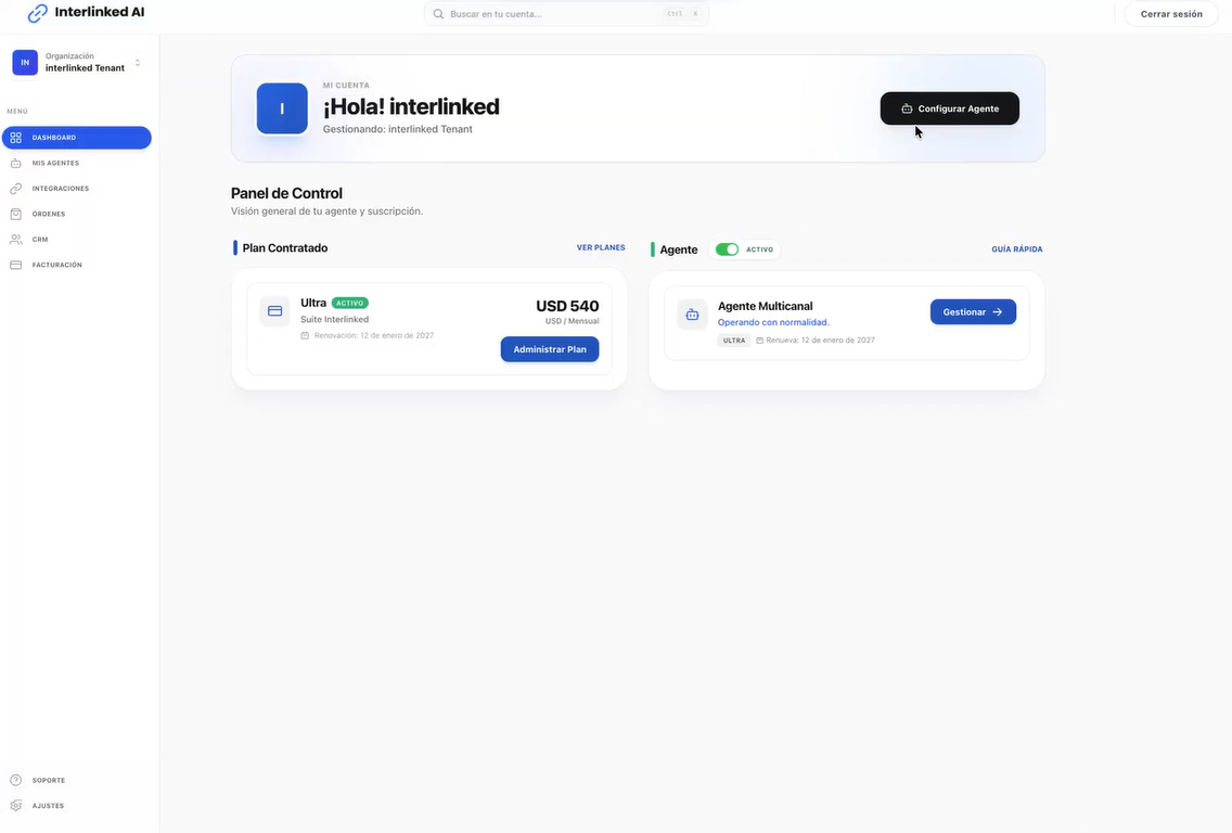 Interlinked AI - Screenshot 2 showing product features and functionality
