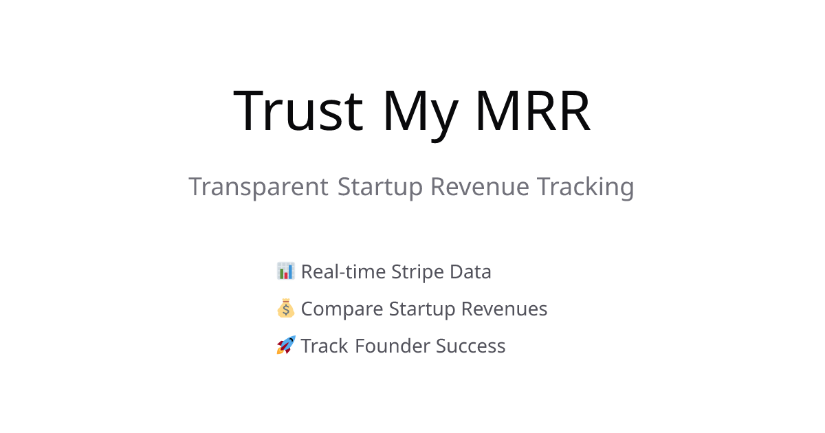 Trust My MRR